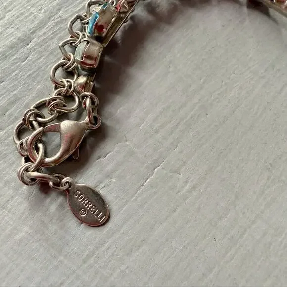 Sorrelli Crystal Silver Tone Statement Necklace - Picture 7 of 10